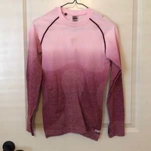 Gym shark ombré long sleeve